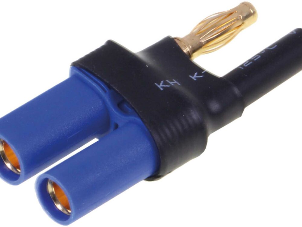 Robbe Modellsport ADAPTER EC-5BUCHSE AUF 4MM GOLDKONTAKT STECKSYSTEM (BUCHSE = SCHWARZ) 1STK. | # 46063