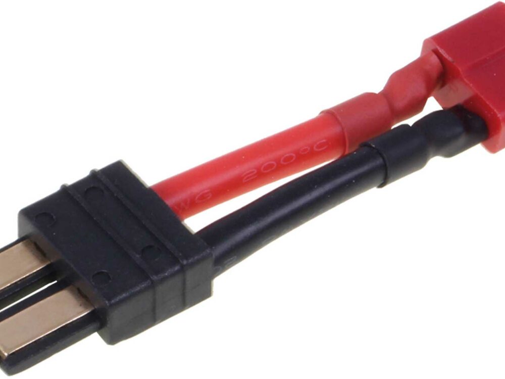 Robbe Modellsport Adapterkabel T Buchse AUF TRX Stecker 12AWG/3,3MM² 30mm Kabellänge 1Stk | # 46080