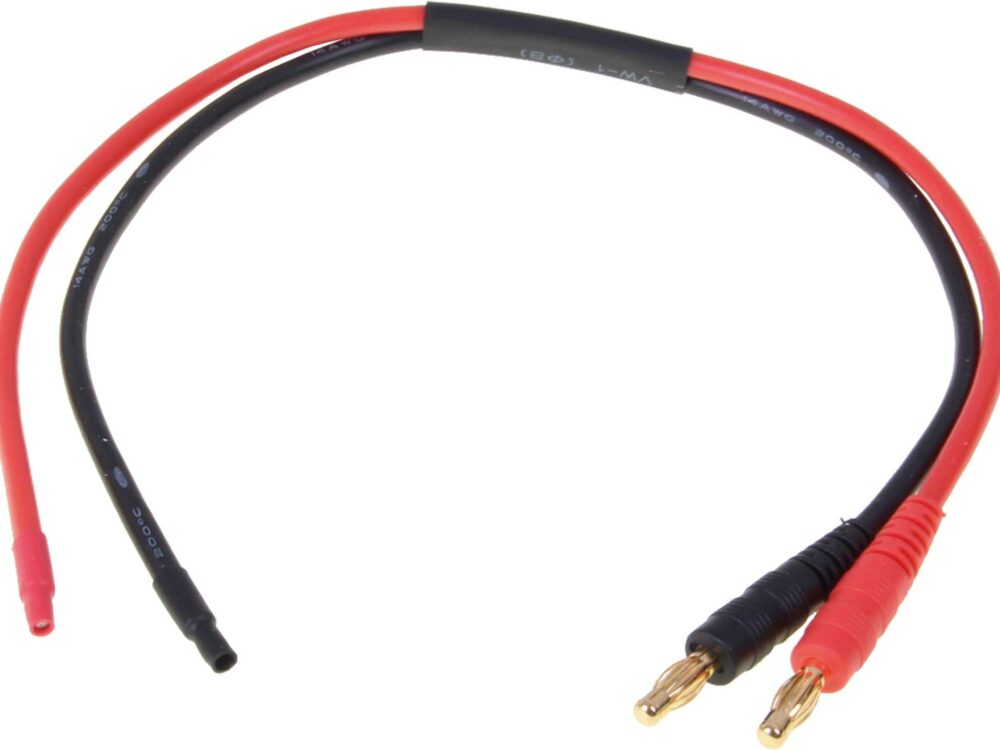 Robbe Modellsport Ladekable offen für Selbstkonfiguration mit Bananenstecker 30cm 14AWG 1Stk. | # 46100