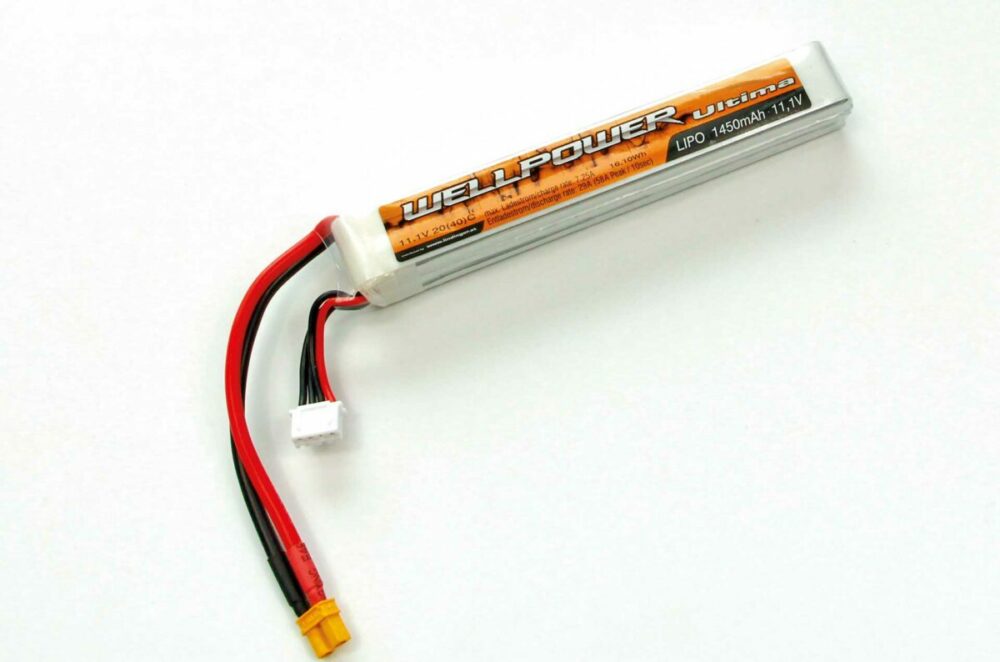 WELLPOWER Lipo Akku ULTIMA 1450 mAh / 11,1 Volt 3S "SLIM" 20/40C XT-30 | # 9787518