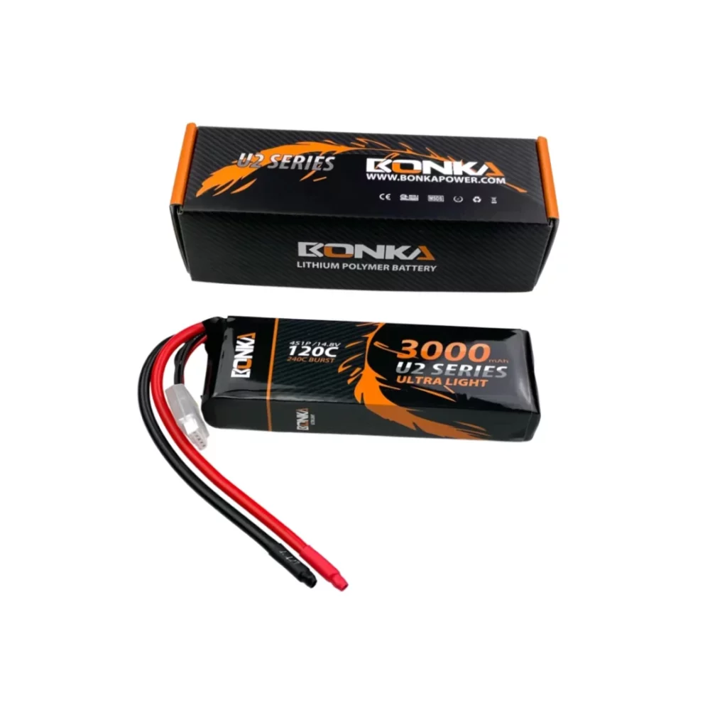 Bonka Lipo 3000mAh 14,8V 4S 120C/240C | # BQ120-3000-4