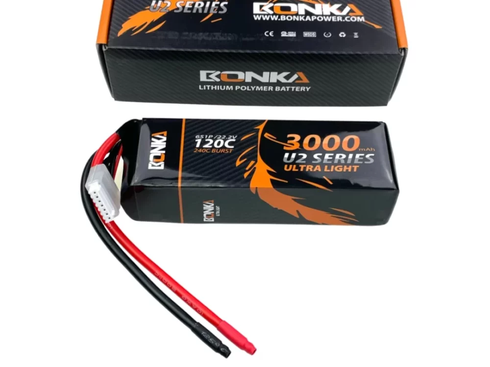 Bonka Lipo 3000mAh 22,2V 6S 120C/240C | # BQ120-3000-6