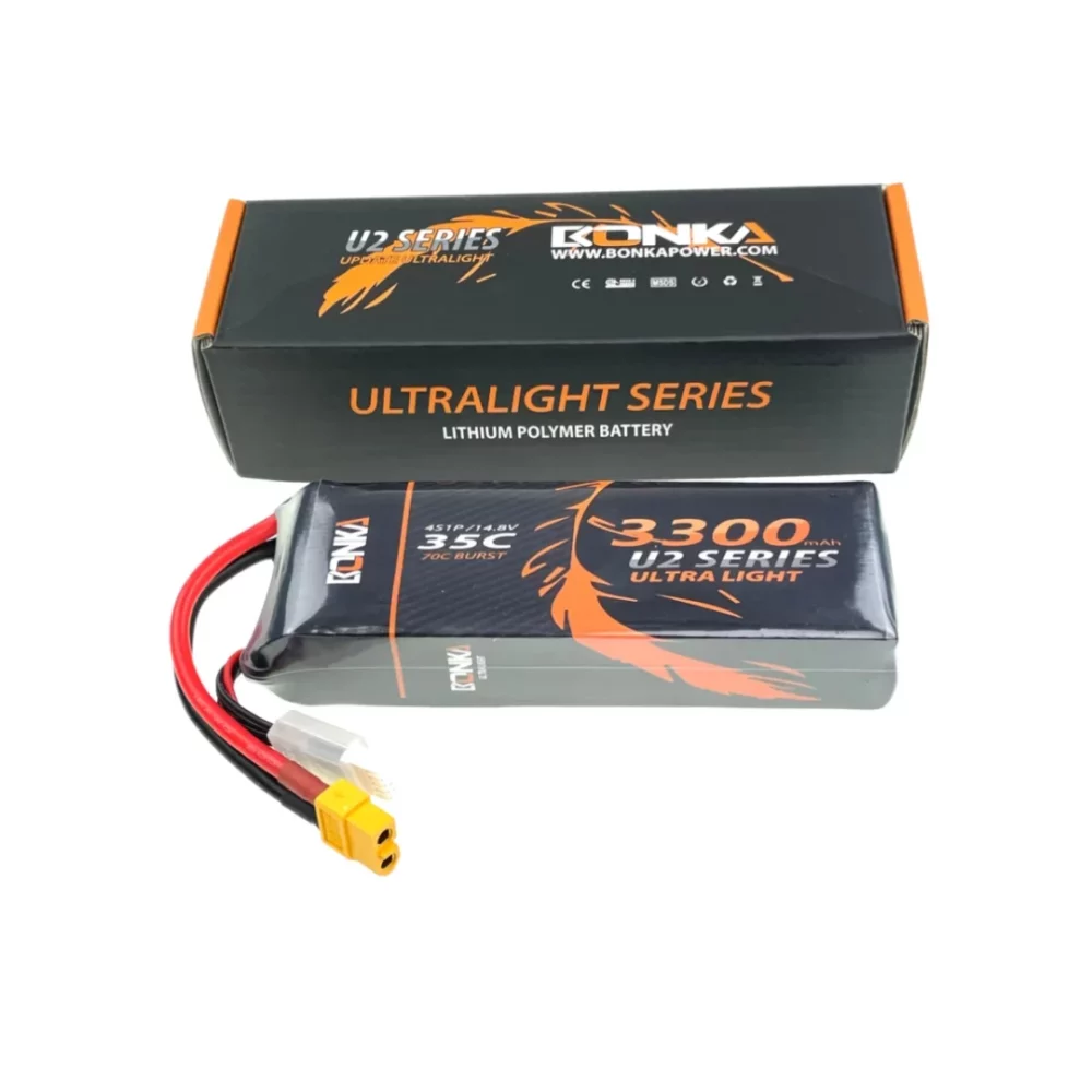 Bonka Lipo Akku 3300mAh 14,8V 4S 35C/70C | # BQ35-3300-4XT60