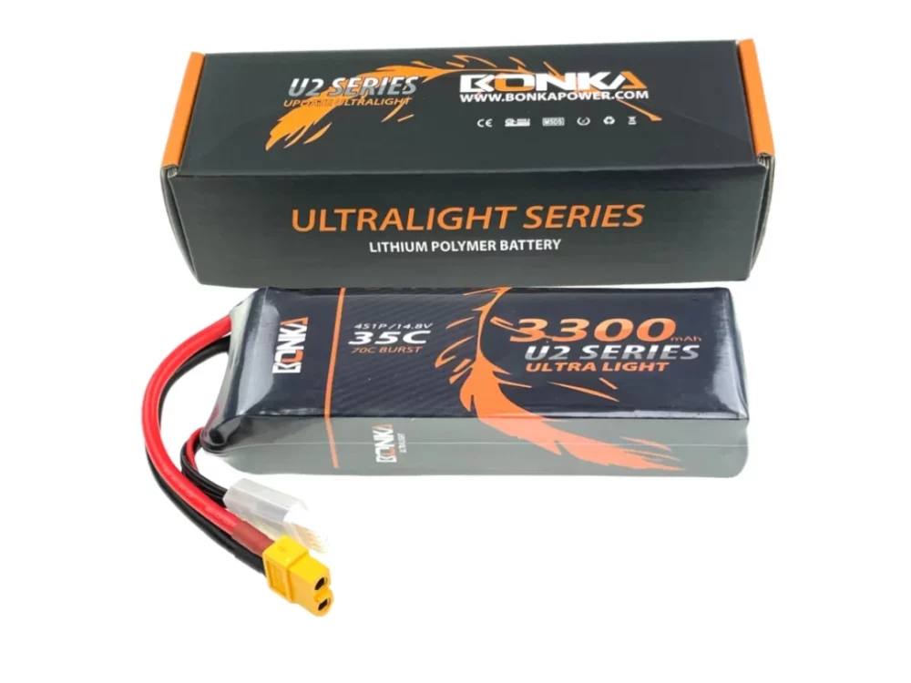 Bonka Lipo Akku 3300mAh 14,8V 4S 35C/70C | # BQ35-3300-4XT60