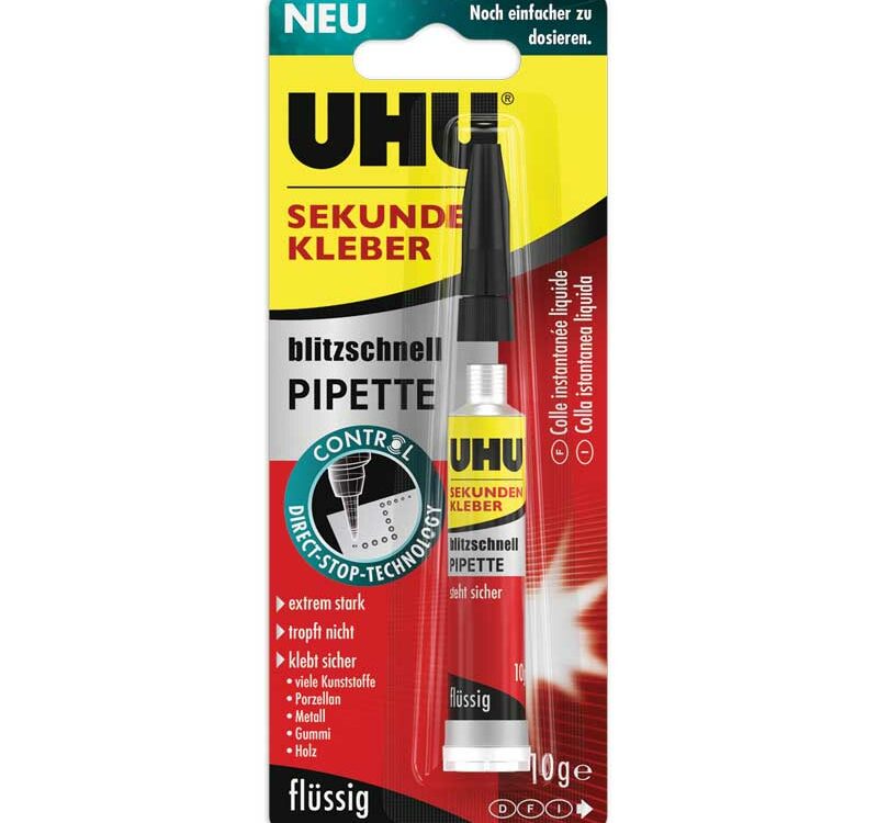 UHU sekundenkleber,blitzschnell,10g | # 48795