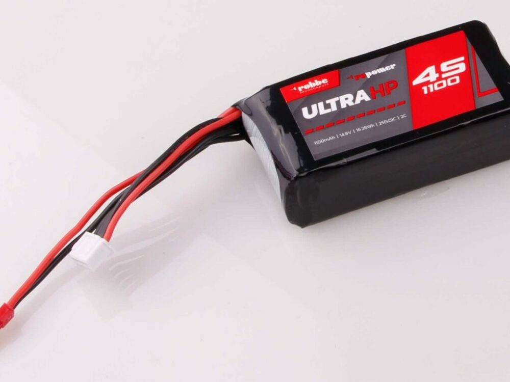 Robbe Modellsport RO-POWER ULTRA HP 1100MAH 14,8 VOLT 4S 25(50)C LIPO AKKU, BEC STECKER | # 7404