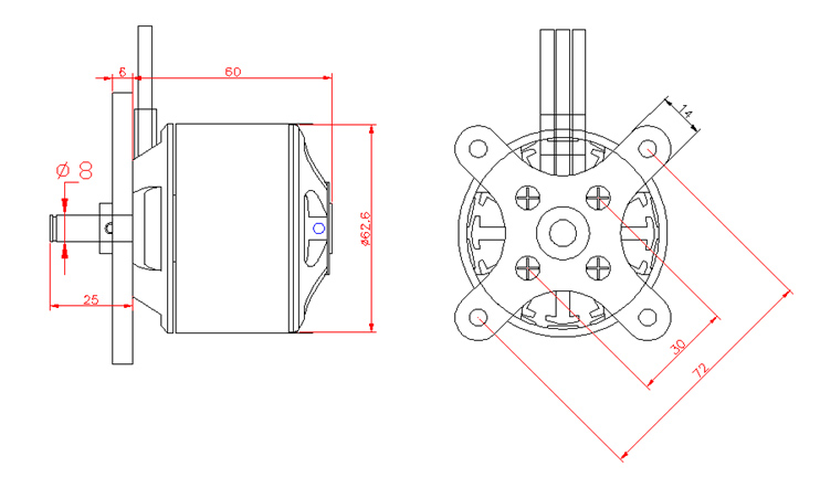 D-Power AL 63-03 Brushless Motor | # AL6303