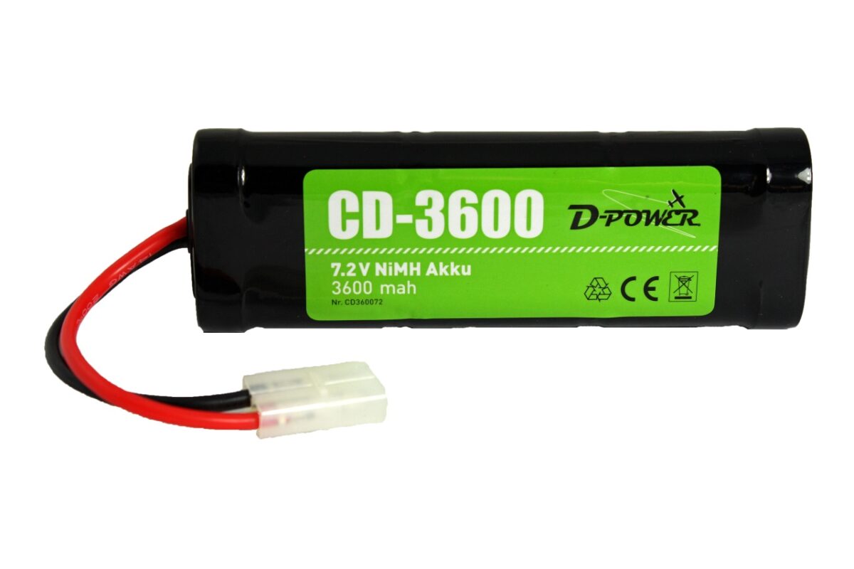 D-Power CD-3600 7.2V NiMH Akku mit Tamiya-Stecker | # CD360072