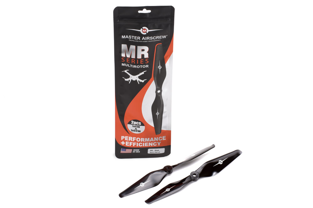 Master Airscrew 8×4,5  MR Propeller Set (2 Stk) sw | # E-MAMR0845SB2