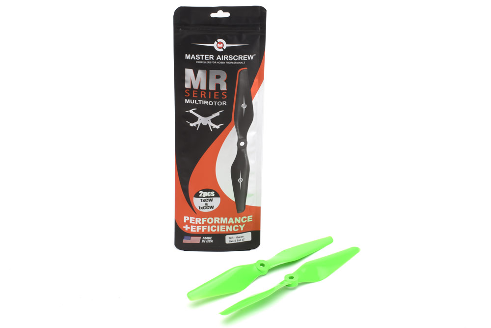 Master Airscrew 8×4,5  MR Propeller Set (2 Stk) gn | # E-MAMR0845SG2