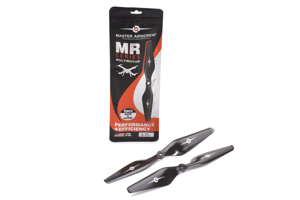 Master Airscrew 10×4,5  MR Propeller Set (2 Stk) sw | # E-MAMR1045SB2