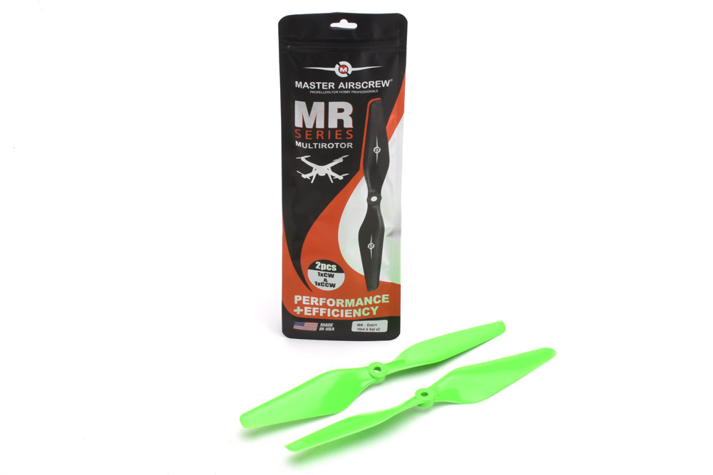 Master Airscrew 10×4,5  MR Propeller Set (2 Stk) gn | # E-MAMR1045SG2