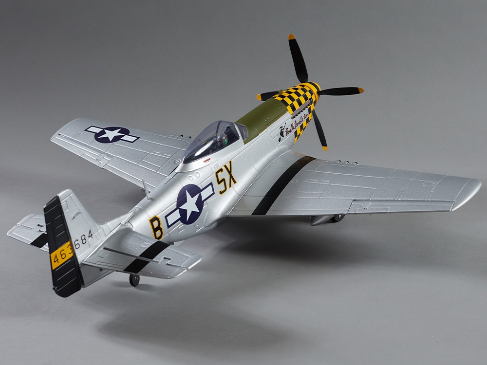 DERBEE P-51D Mustang Warbird PNP gelb – 75cm | # DB003PG