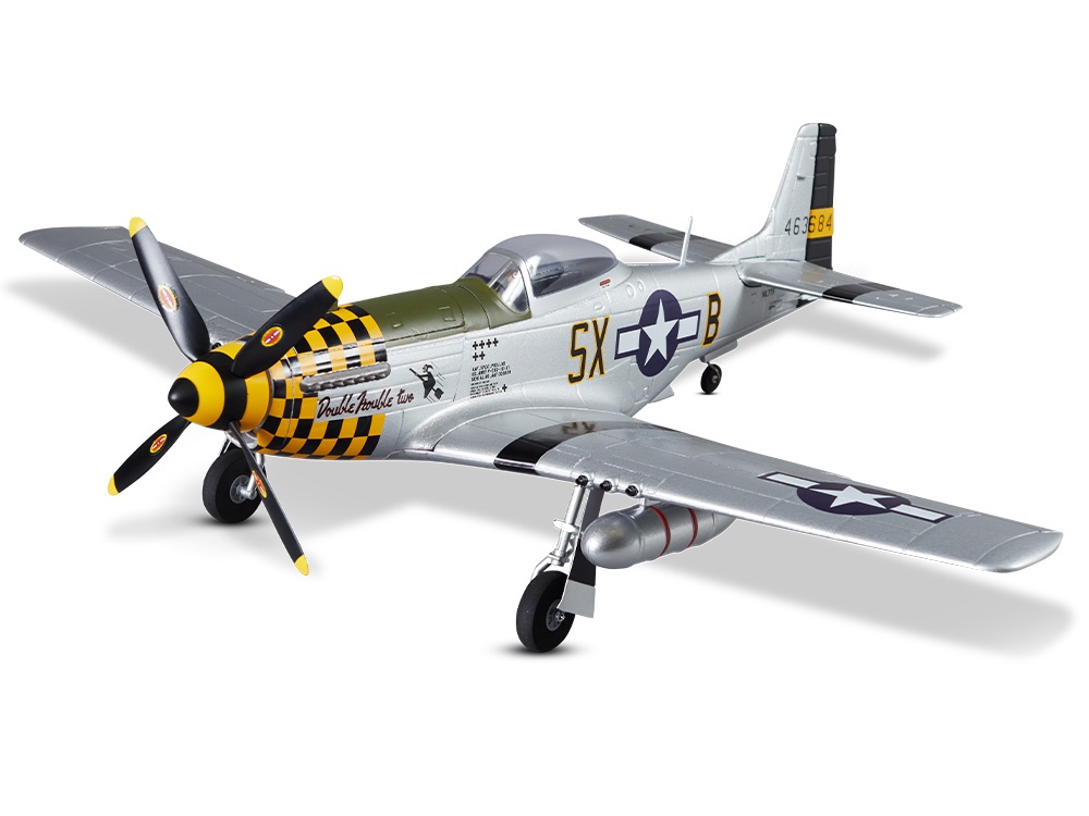 DERBEE P-51D Mustang Warbird PNP gelb – 75cm | # DB003PG
