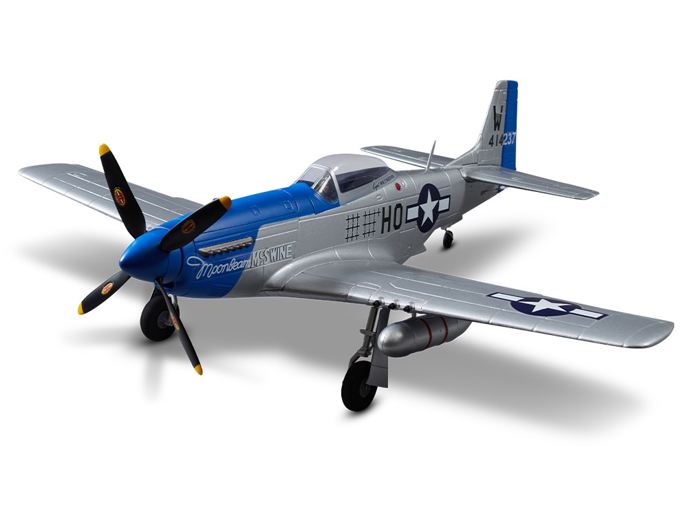DERBEE P-51D Mustang Warbird PNP blau - 75cm | # DB004PB