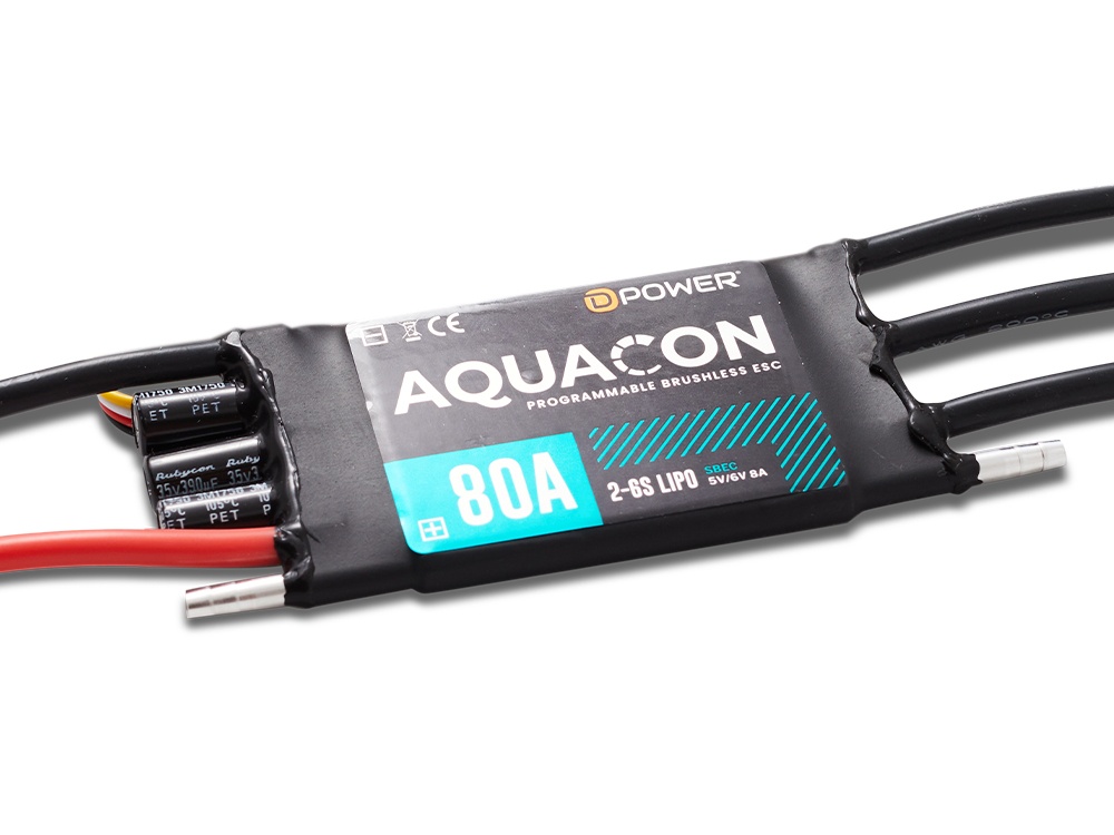 D-Power AQUACON 80A S-BEC Brushless Regler | # DPAQC080
