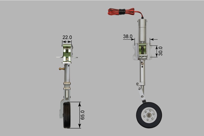 Phoenix elektrisches Einziehfahrwerk 3-Bein bis 10kg – | # PHER198