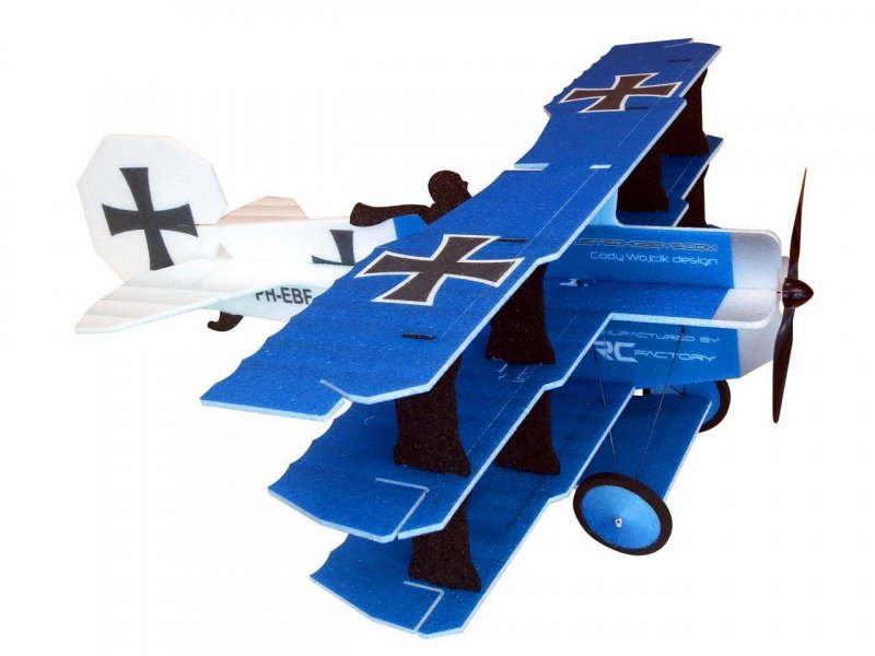 RC Factory Crack Fokker blau (Combo) / 890mm | # C9228