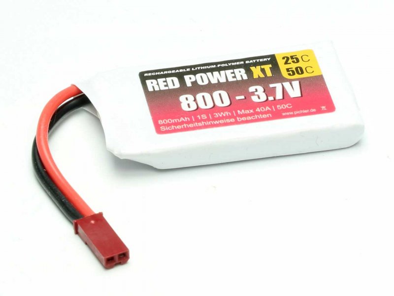 RED POWER LiPo Akku RED POWER XT 800 – 3,7V | # 15405