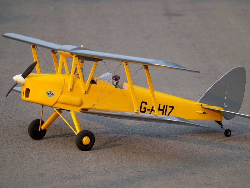 VQ Model Tiger Moth DH.82 (gelb/silber) / 1400 mm | # 15483