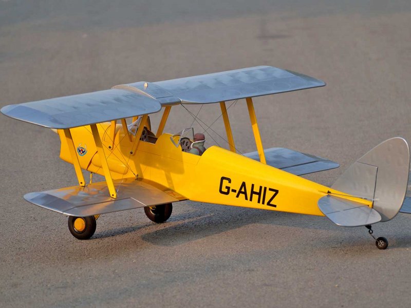 VQ Model Tiger Moth DH.82 (gelb/silber) / 1400 mm | # 15483