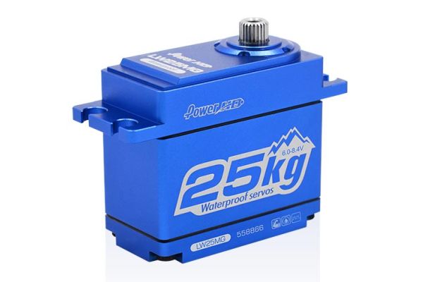 Servo HD LW-25MG wasserfest HV Blue Alu Case 25.0kg/0.14Ss | # HD-LW-25MG