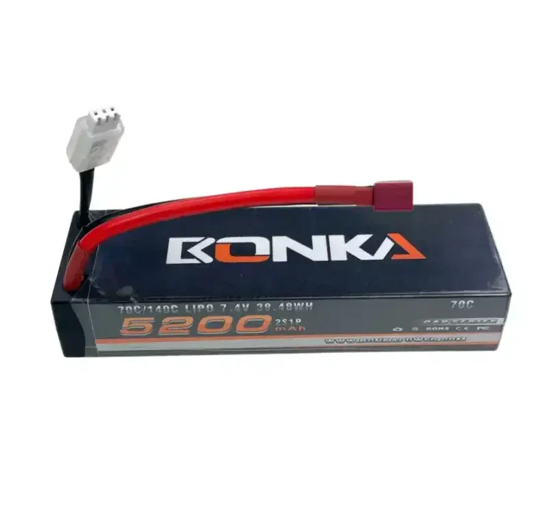 Bonka Lipo Akku 5200mAh 7,4V 70C Hardcase DEAN | # BQ70-5200-2DEAN