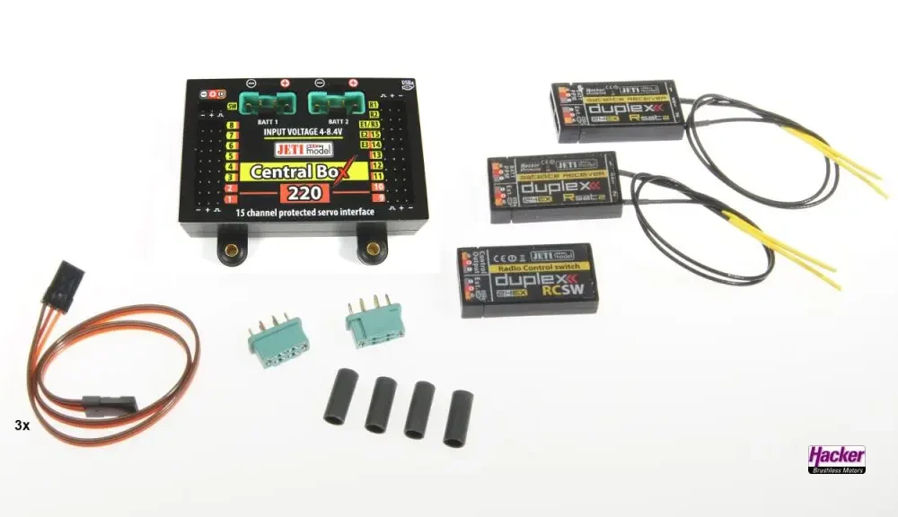 DUPLEX 2.4EX Central Box 220 + 2x Rsat2 + RC Switch | # 80001680